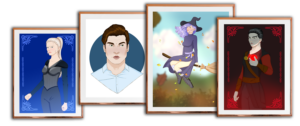 Mehrere Charakterillustrationen